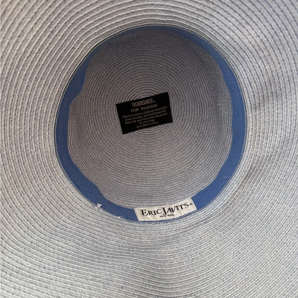 Eric Javits Hampton Squishee Packable Straw Sun Hat - Picture 5 of 9